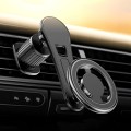D19 Car Magnetic Mobile Phone Holder Rotatable Metal Navigation Bracket, Spec: Extended (Black)