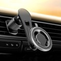 D19 Car Magnetic Mobile Phone Holder Rotatable Metal Navigation Bracket, Spec: Extended (Silver)