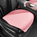 Flip-fur Car Cushion Breathable Ventilation Cushion for Four Seasons, Style: Front Cushion(Pink)