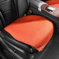 Flip-fur Car Cushion Breathable Ventilation Cushion for Four Seasons, Style: Front Cushion(Orange)