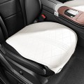 Flip-fur Car Cushion Breathable Ventilation Cushion for Four Seasons, Style: Front Cushion(White)