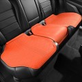 Flip-fur Car Cushion Breathable Ventilation Cushion for Four Seasons, Style: Long Rear Cushion(Orang