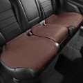 Flip-fur Car Cushion Breathable Ventilation Cushion for Four Seasons, Style: Long Rear Cushion(Brown