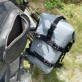 LONGHIKER Motorcycle Quick Release Waterproof Bumper Side Bag(Gray)