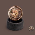 KD195 Electroplating Modification Small Fan Retro Wheel Fan(Gold)