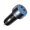 IBD355-2C Dual PD Smart Car Phone Charger With LED Light, Spec: PD45W+PD45W
