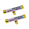 TF-2224 2pcs Multifunctional Waterproof Motorcycle Tax Bill Collection Tube(Gold)
