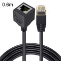 Straight Head 0.6m Cat 8 10G Transmission RJ45 Male To Female Computer Network Cable Extension Cable