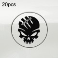 A-047 Demon Claw Skull Head Car Body Decoration Sticker(Black)