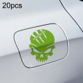 A-047 Demon Claw Skull Head Car Body Decoration Sticker(Green)