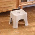Plastic Stool Thickened Home Simple Small Bench, Color: Khaki Large
