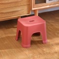 Plastic Stool Thickened Home Simple Small Bench, Color: Red Large