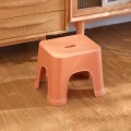 Plastic Stool Thickened Home Simple Small Bench, Color: Orange Large
