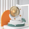 Portable Moon Mini Fan Bedroom Bedside Desktop USB Fan(White)