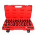23pcs/set For Audi Terminal Remover Car Wiring Harness Plug Unlocker Pin Extractor(Red)