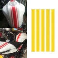 5pcs 50cm DIY Fuel Tank Cover Reflective Sticker for Car and Motorcycle(Golden)