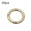 20pcs Zinc Alloy Spring Ring Metal Open Bag Webbing Keychain, Specification: 4 Points Light Gold