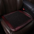 Car Maple Wood Beads Cushion Summer Massage Office Cold Cushion, Style: Small Square Pad(Red Edge Re
