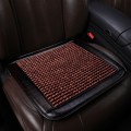 Car Maple Wood Beads Cushion Summer Massage Office Cold Cushion, Style: Small Square Pad(Coffee Edge