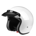 BYB 701 All Seasons Retro Motorcycle Helmet, Size: XL(Bright White)