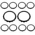 For Xbox One Elite 1pair 3D Replacement Ring Handle Accessories, Color: Black
