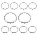 For Xbox One Elite 1pair 3D Replacement Ring Handle Accessories, Color: Silver Plating
