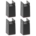 4pcs/set Adjustable Furniture Heightening Feet Pad, Size: 100mm High(Black Widened Plywood Type For