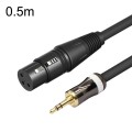 3.5mm To Caron Female Sound Card Microphone Audio Cable, Length: 0.5m