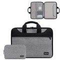 Baona BN-I003 Oxford Cloth Full Open Portable Waterproof Laptop Bag, Size: 13/13.3 inches(Gray+Power