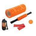 33cm 5pcs/set EVA Hollow Foam Roller Muscle Relaxation Roller Yoga Column Set Fitness Equipment(Oran