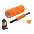 33cm 4pcs/set EVA Hollow Foam Roller Muscle Relaxation Roller Yoga Column Set Fitness Equipment(Oran