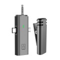 S17 Wireless  3 In 1 Lavalier MIC For Phone SLR Camera Loudspeaker ,Spec: One Drag 1 Full Black