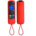 For TCL Roku 3600R/3900/Voice RCAL7R 2pcs Remote Control Silicone Case(Red)