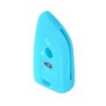 For BMW 1 Series X4/X2/XM5 2pcs Soft Silicone Remote Key Cover(Luminous Blue)