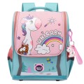 Kindergarten Children Cute Cartoon Backpack School Bag, Color: Large Green Pink