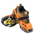 F26-2 26 Teeth Snow Mountain Non-slip Shoes Cover 201 Stainless Steel Ice Claws, Size: M Orange