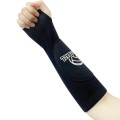 1pair Volleyball Arm Sleeves Passing Forearm Guard with Protection Pad and Thumbhole, Spec: Adult Bl
