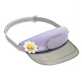 Cute Pet Bladeless Fan Hat USB Rechargeable Adjustable Speed Summer Sun Protection Sunshade Fan(Flow