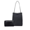 For Apple Macbook Shoulder / Handheld / Messenger Computer Bag, Size: Small(Black+Black PU Power Bag