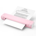 M08F Bluetooth Wireless Handheld Portable Thermal Printer(Pink A4 Version)