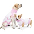 Tie-dye Dog Postoperative Clothes Easy to Put On and Take Off Pet Sterilization Clothes, Size: S(Pin