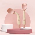 Children Eating Training Tableware Baby Bendable Silicone Soft Spoon, Color: Pink