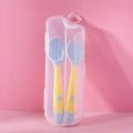 Children Eating Training Tableware Baby Bendable Silicone Soft Spoon, Color: Boxed Yellow