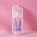 Children Eating Training Tableware Baby Bendable Silicone Soft Spoon, Color: Boxed Purple