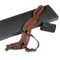 SLR Camera Wrist Strap Camera Anti-drop Microfiber Leather Wrist Strap(Brown)