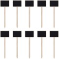 ZX507 10pcs Wooden Plug-in DIY Message Board Mini Plant Name Tags Desktop Display Board(24cm Length)