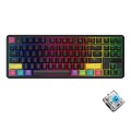 Ajazz K870T 87-Key RGB Office Game Phone Tablet Bluetooth/Wired Dual-Mode Mechanical Keyboard Green