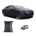 190T Silver Coated Cloth Car Rain Sun Protection Car Cover with Reflective Strip, Size: Y-L
