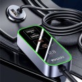 Yesido Y53 QC3.0 Car Charger 97W Five Ports Fast Charged(Black)