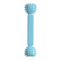 TPR Teething Stick Dog Toy Barbell Shape Pet Chewing Teeth Cleaning Stick(Blue)